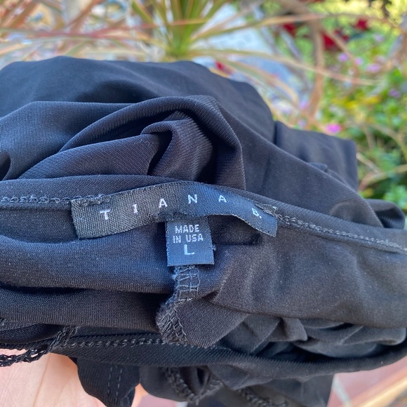 Tiana B Black Shift Dress LARGE - Picture 4 of 7